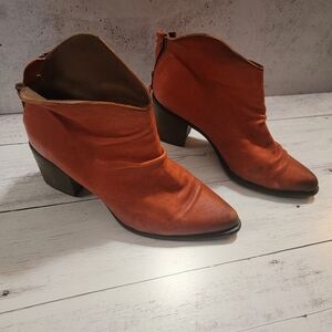 Kanna, Heeled Bootie, Orange/Red, Size 40(8/12-9)